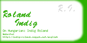 roland indig business card